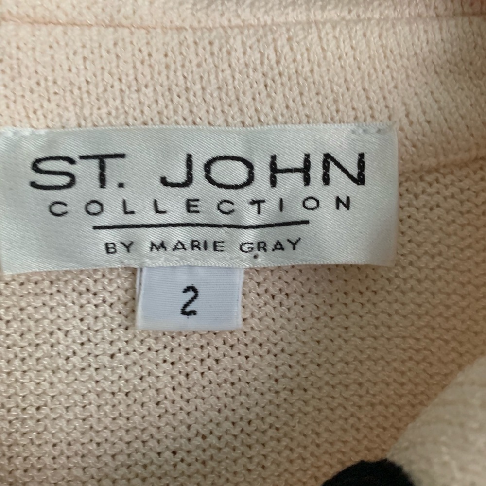 St. John Santana Knit Color Block Cardigan - Picture 5 of 5